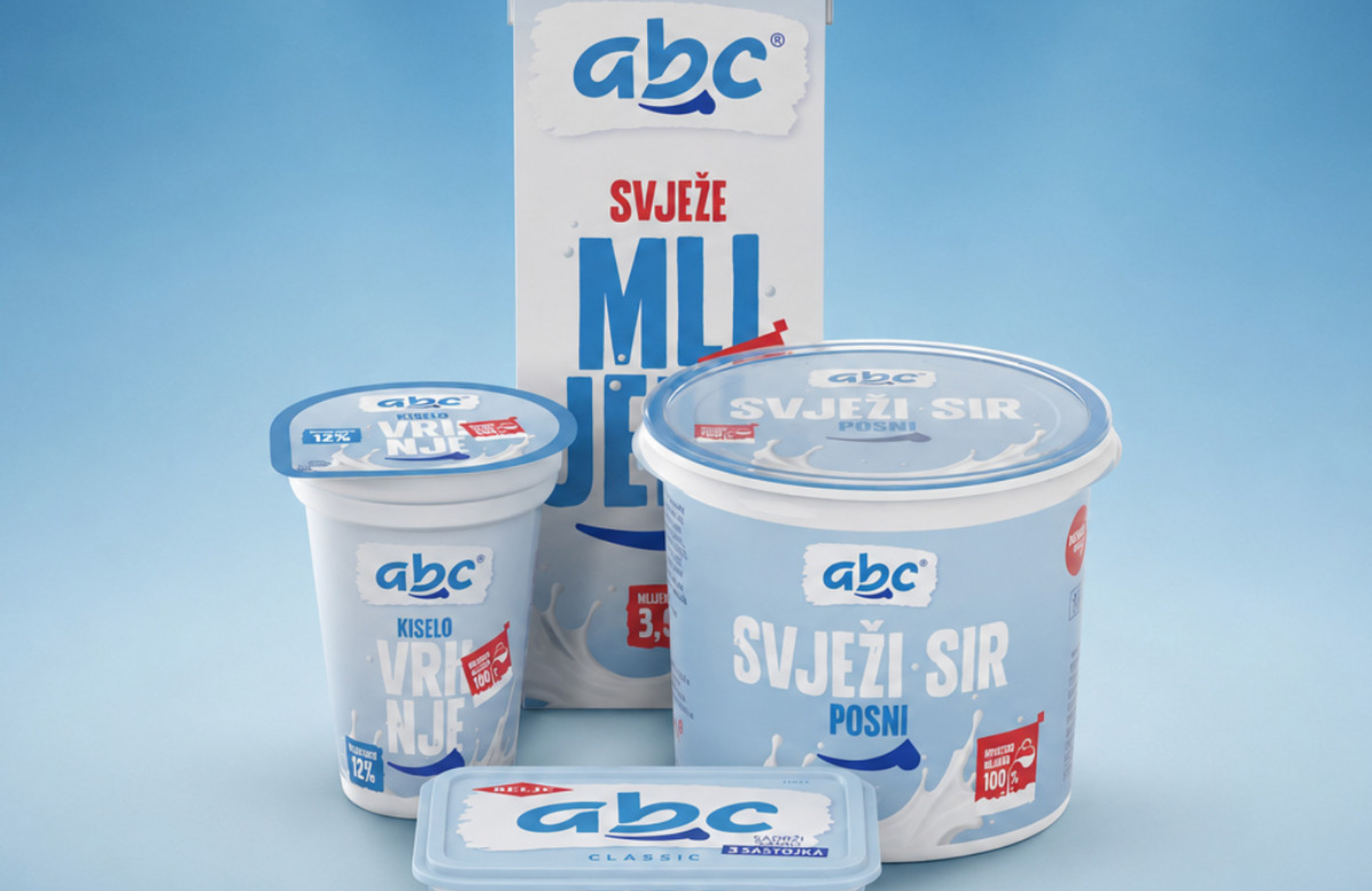 ABC više nije samo krem sir: stiže cijela linija mliječnih proizvoda
